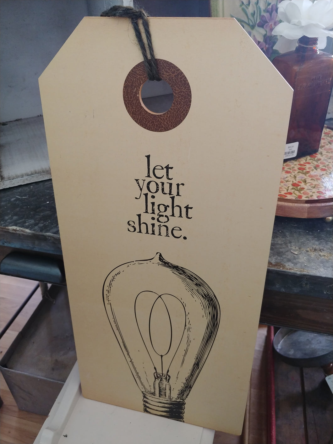 Let your light sign