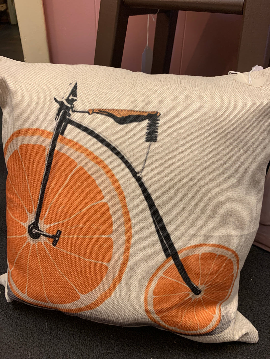 Oranges and Bike Pillow