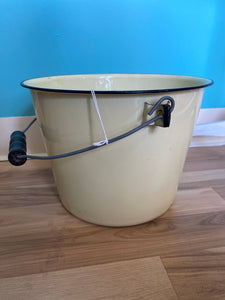 Yellow Enamel Bucket