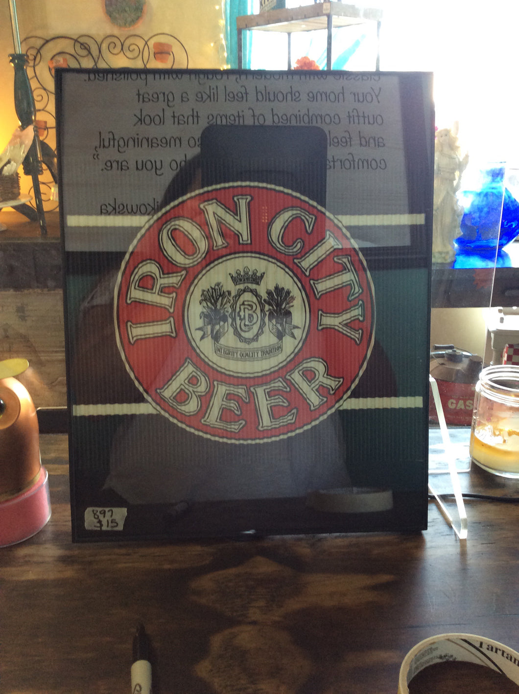 Iron city beer print